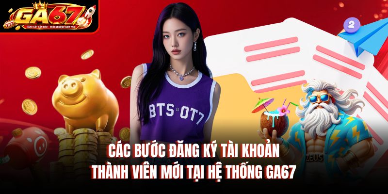 Các bước đăng ký tài khoản thành viên mới tại hệ thống GA67 Các bước đăng ký tài khoản thành viên mới tại hệ thống GA67